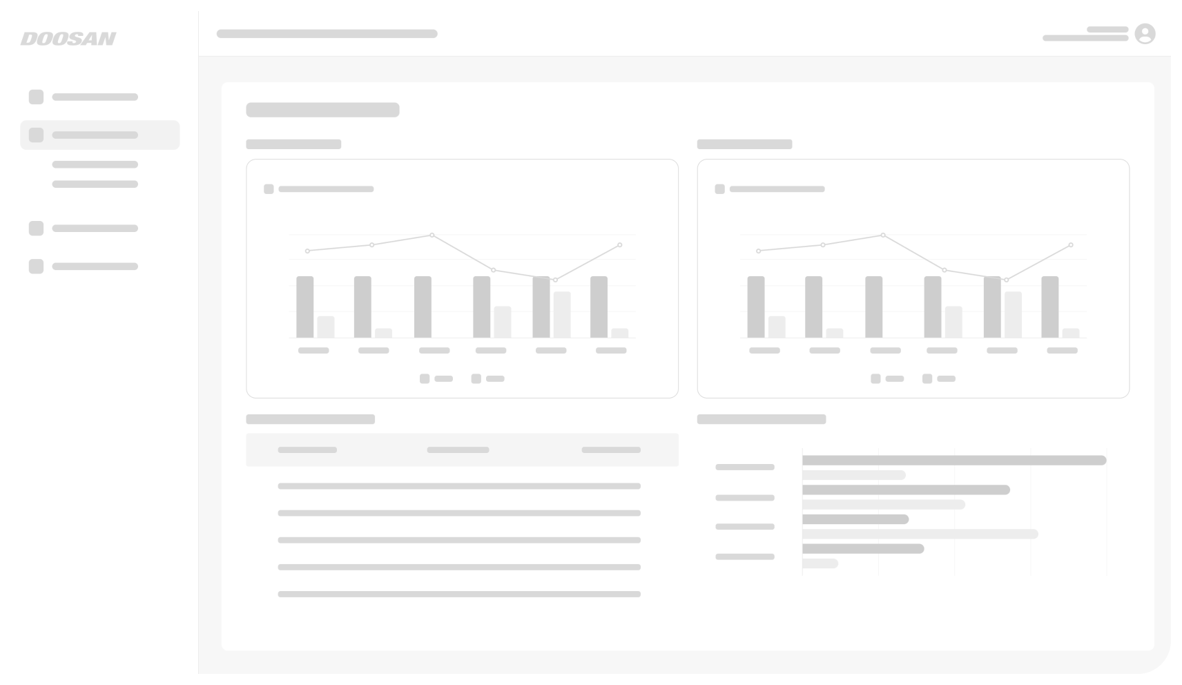 두산AI관리도구 와이어프레임